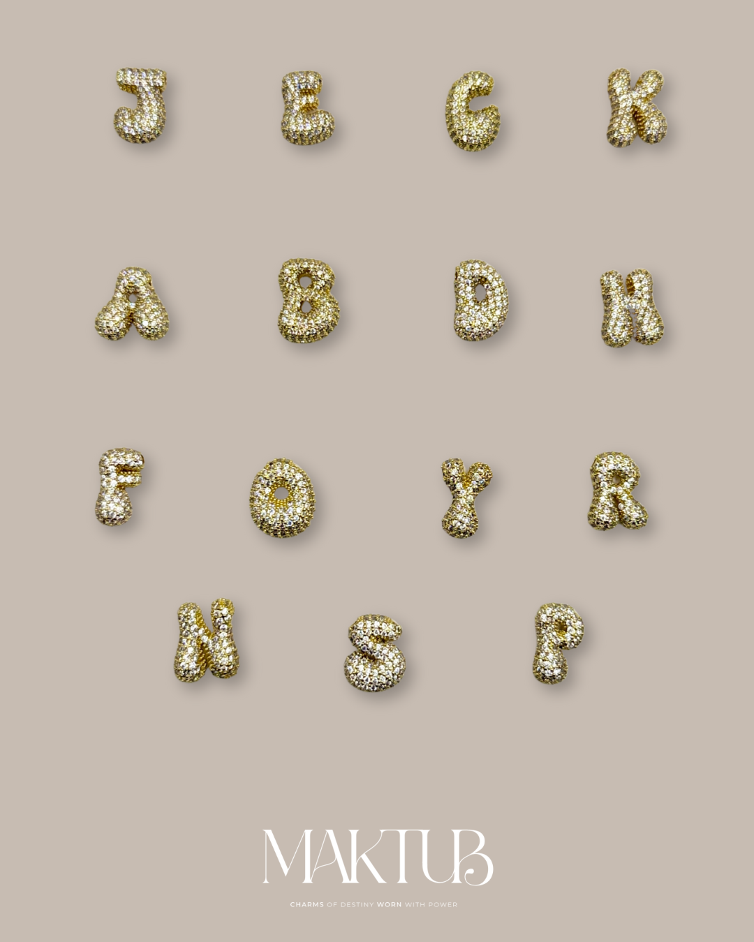 Chunky Bedazzled Letters
